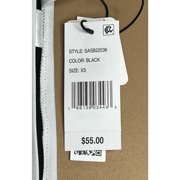 Sanctuary Black White Textured Bikini Swim Bottom XS NWT - Picture 5 of 6